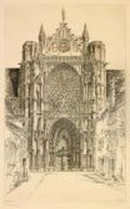Gothic Glory, Sens Cathedral by John Taylor Arms