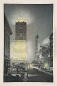 West Forty-second Street, Night by John Taylor Arms