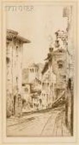 An Umbrian Street by John Taylor Arms
