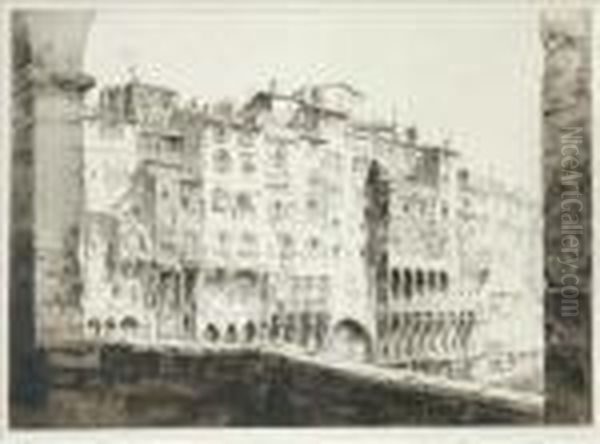 From The Ponte Vecchio, Florence (f. 159) - view 1