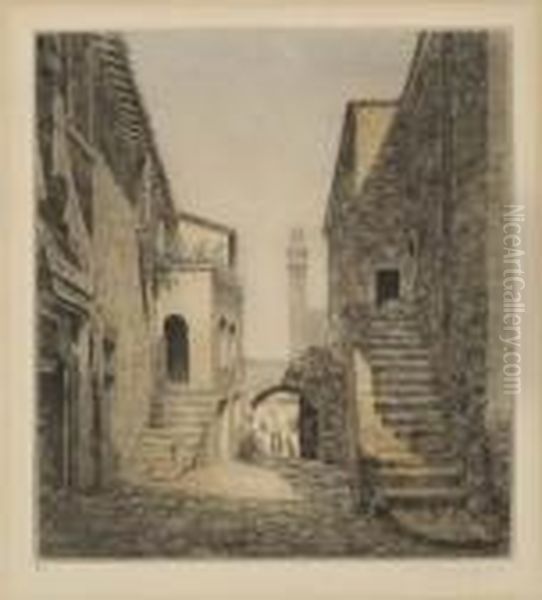 An Old Courtyard, Italy - view 1