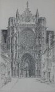 Gothic Glory, Sens Cathedral by John Taylor Arms