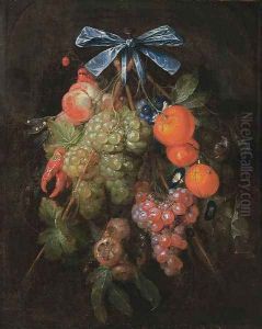 Festoon with Fruit and Flowers 1650s