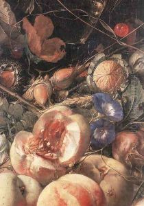 Still-Life with Flowers and Fruit (detail)