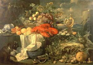 Still Life with a Monkey 1670 95