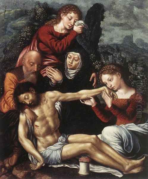 The Lamentation of Christ by Jan Sanders Van Hemessen