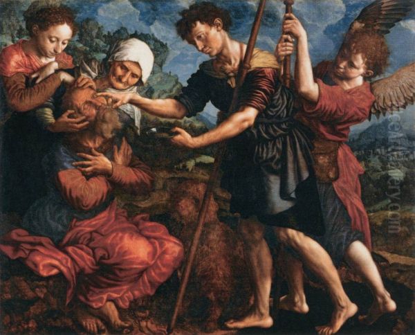 Tobias Restores his Father's Sight - view 1