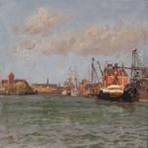 View From Copenhagen Habour by Vilhelm Karl Ferd. Arnesen