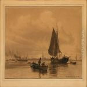 Coastal Scene From Dragor by Vilhelm Karl Ferd. Arnesen