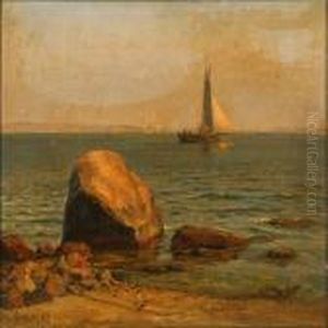 Coastal Scene Withsailing Boats On The Great Sound by Vilhelm Karl Ferd. Arnesen