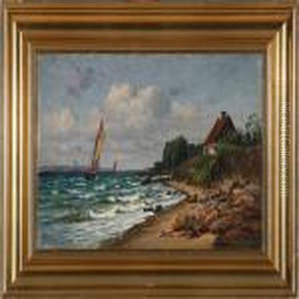Coastal Scene With Sailing Boats On The Fiord - view 1