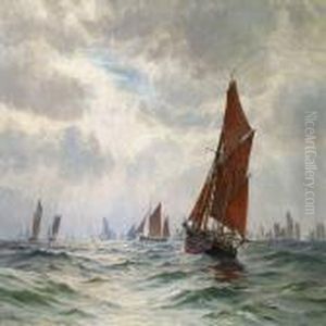 English Trawlers In The North Sea