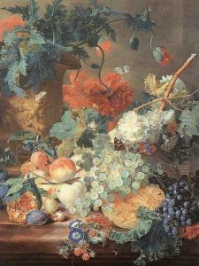 Fruit and Flowers c. 1720 by Jan Van Huysum