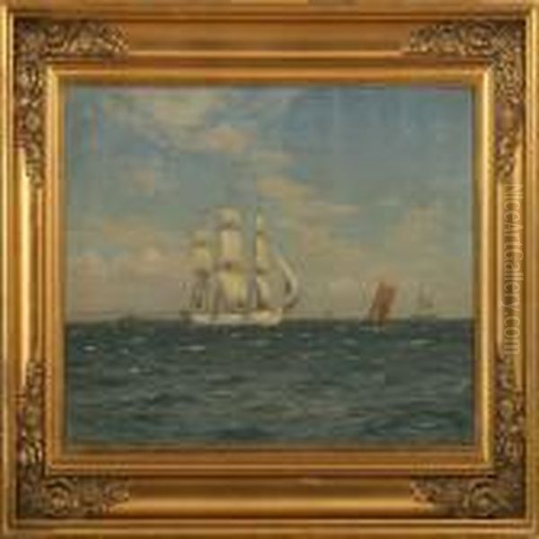 A Swedish Ship At Thesea - view 1