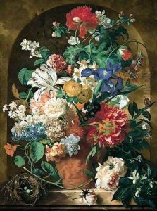 Still-Life of Flowers 1734 by Jan Van Huysum