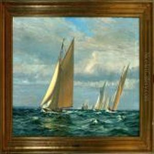 Danish Regatta In The Great Sound On A Cloudy Autumn Day