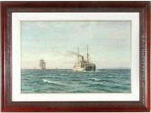 Ship Painting, Danish Ship Painting, Danish