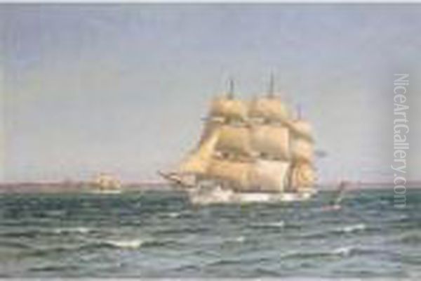 Shipping Off The Danish Coast - view 1