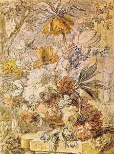 Vase with Flowers 1726 by Jan Van Huysum