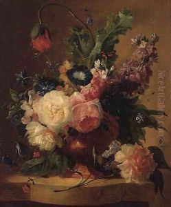 Flower Piece by Jan Van Huysum
