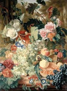 Fruit Flowers and Insects by Jan Van Huysum
