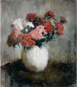 Sweet-william In A Vase by Floris Arntzenius