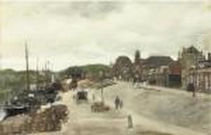 Activities On The Haringkade, Scheveningen by Floris Arntzenius