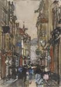 A Busy Street In The Hague by Floris Arntzenius