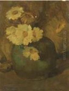 Daisies In A Ginger Jar by Floris Arntzenius