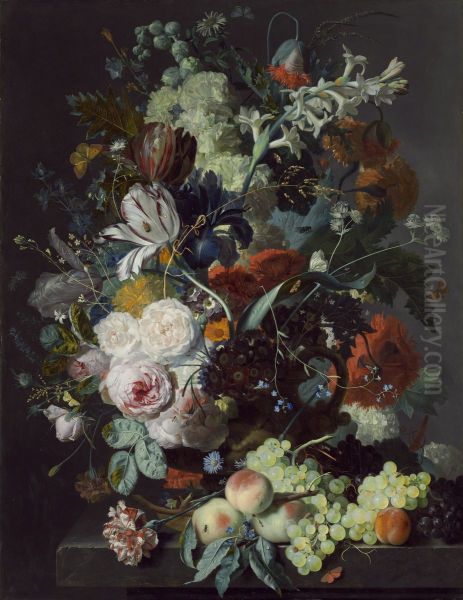Still Life with Flowers and Fruit - view 1