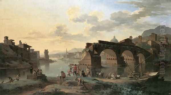 River View with the Ponte Rotto 1696 - view 1