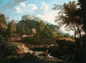 Italian Landscape by Jacob De Heusch