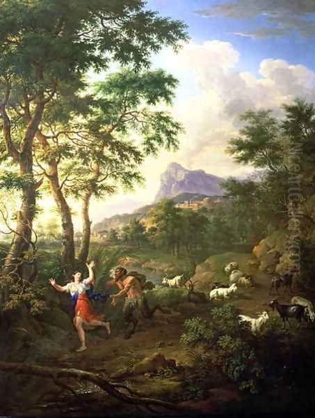 An Arcadian Landscape with Pan and Syrinx - view 1