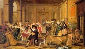 Banquet Scene in a Renaissance Hall 1628 by Dirck Hals
