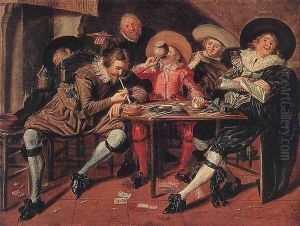 Merry Party in a Tavern 1628 by Dirck Hals