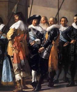The Meagre Company (detail) 1633-37 2 by Dirck Hals