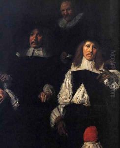 Regents of the Old Men's Almshouse (detail) 1664 by Dirck Hals