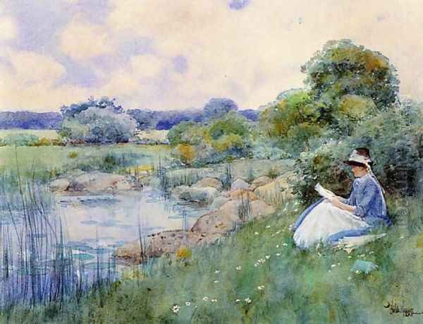 Woman Reading - view 1