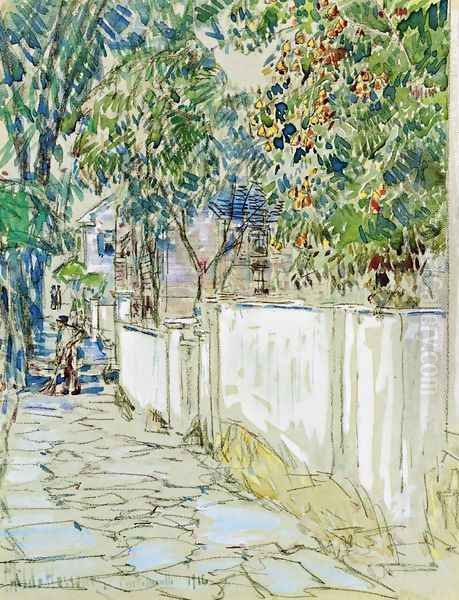 Flagstone Sidewalk, Portsmouth, New Hampshire - view 1