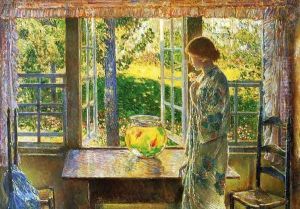 The Goldfish Window by Childe Hassam
