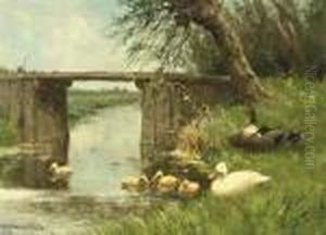 The First Swim by David Adolf Constant Artz