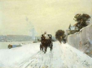 Along the Seine by Childe Hassam