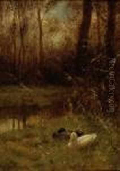 Two Ducks By The Water - view 1
