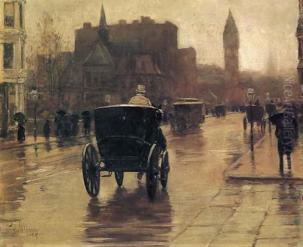Columbus Avenue, Rainy Day - view 1