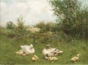 Ducks In The Dunes by David Adolf Constant Artz