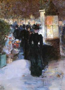 Paris Nocturne by Childe Hassam