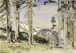 End of Timberline, Mt. Hood by Childe Hassam