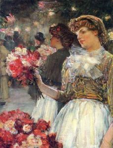 Peonies by Childe Hassam