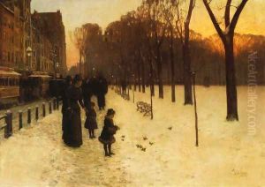 Boston Common at Twilight by Childe Hassam