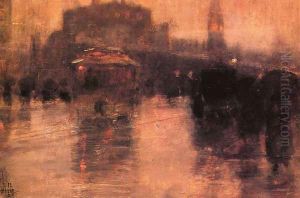 Columbus Avenue, Boston by Childe Hassam